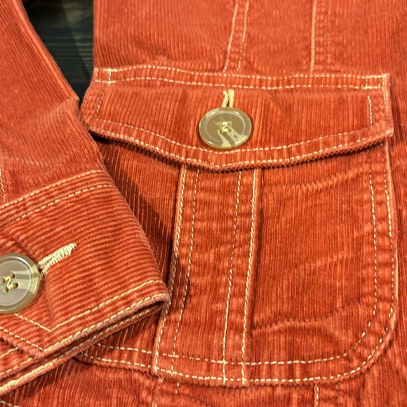 Tulle orange corduroy jacket - Picture 6 of 10